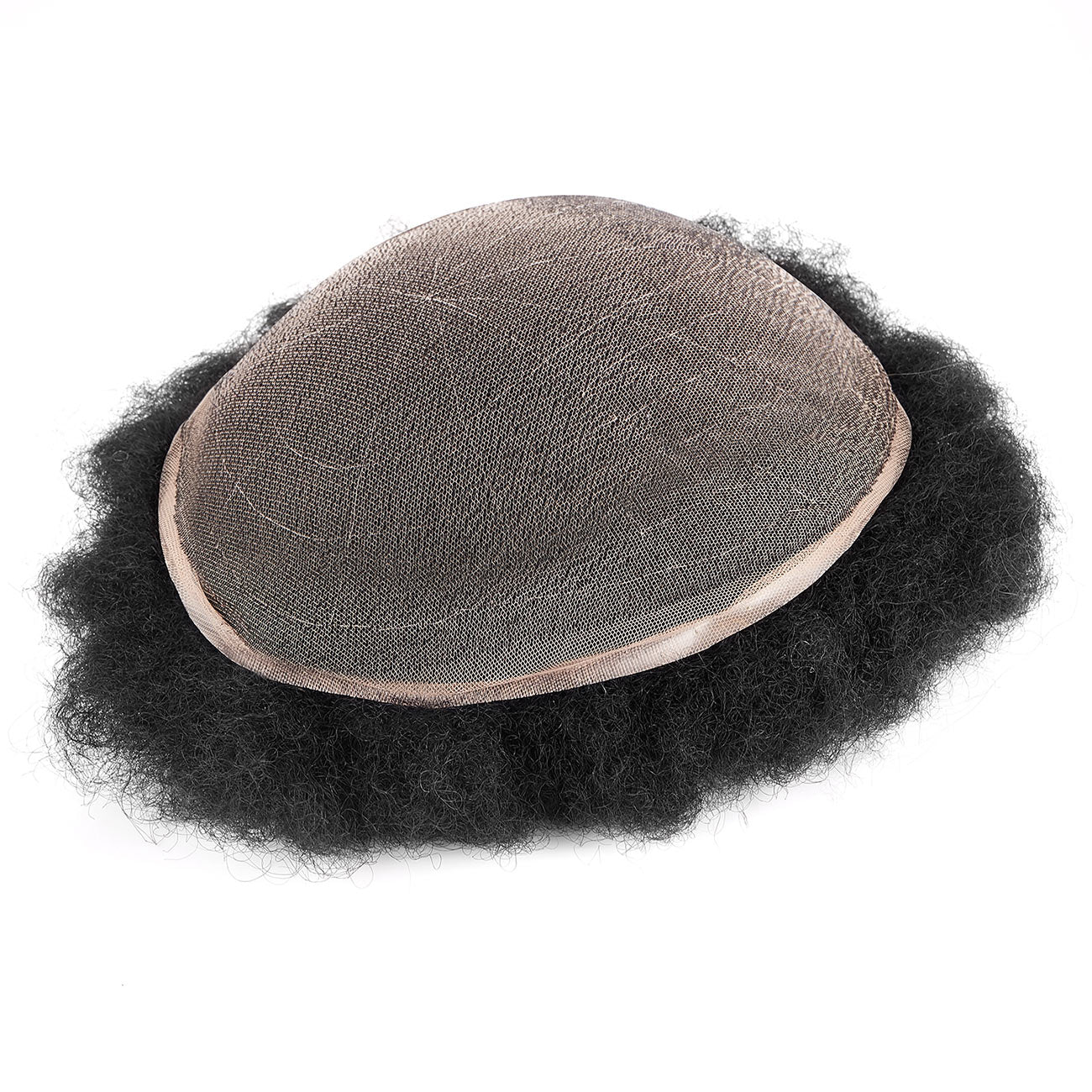French Lace Base Afro Wave Stock Men Hair Replacement - HairBro