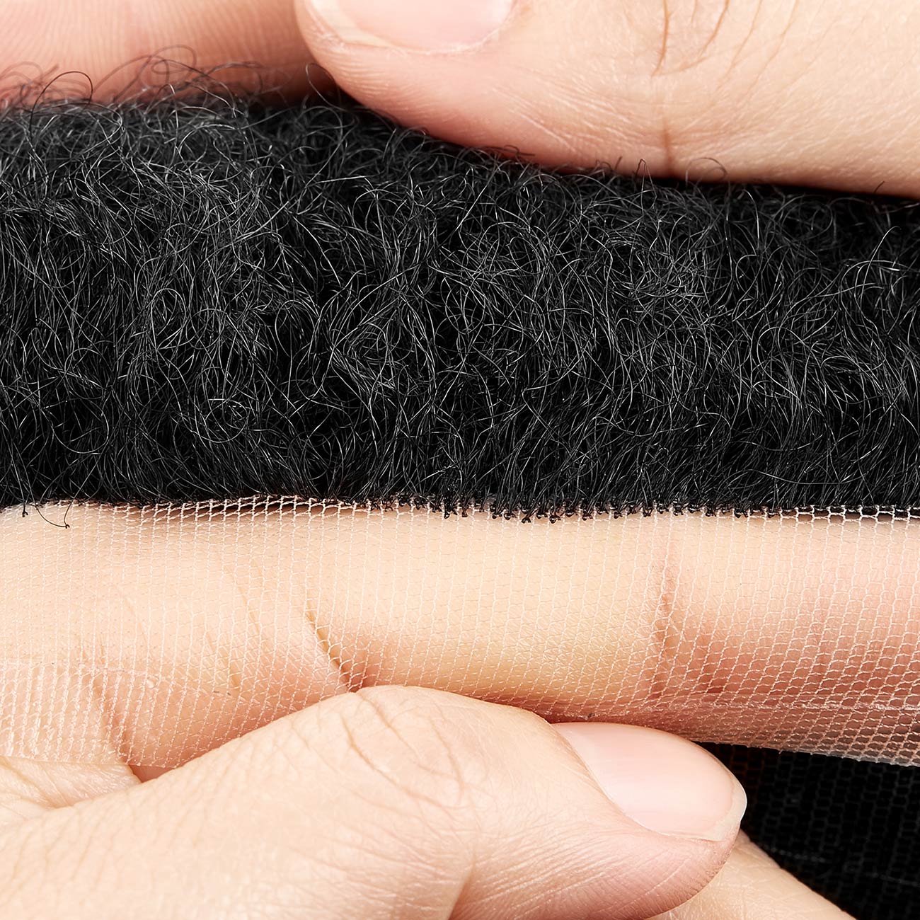 French Lace Base Afro Wave Stock Men Hair Replacement - HairBro