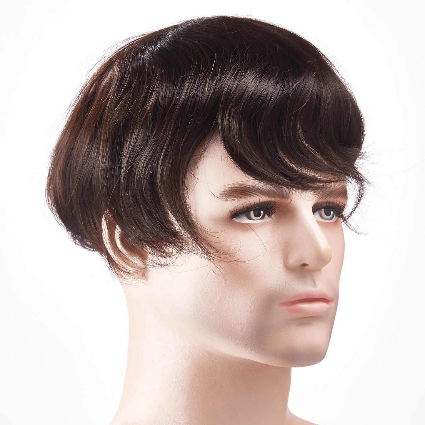 Injection Lace Top French Lace Front Poly Side and Back Hair Replacement System - HairBro