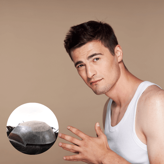 Injection Lace with Poly Around and 0.5 Inche French Lace In Front - HairBro