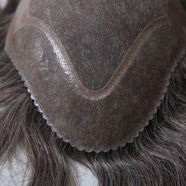 Mono Base Thin Poly Front Poly with Gauze Back and Side Hair Replacement System
