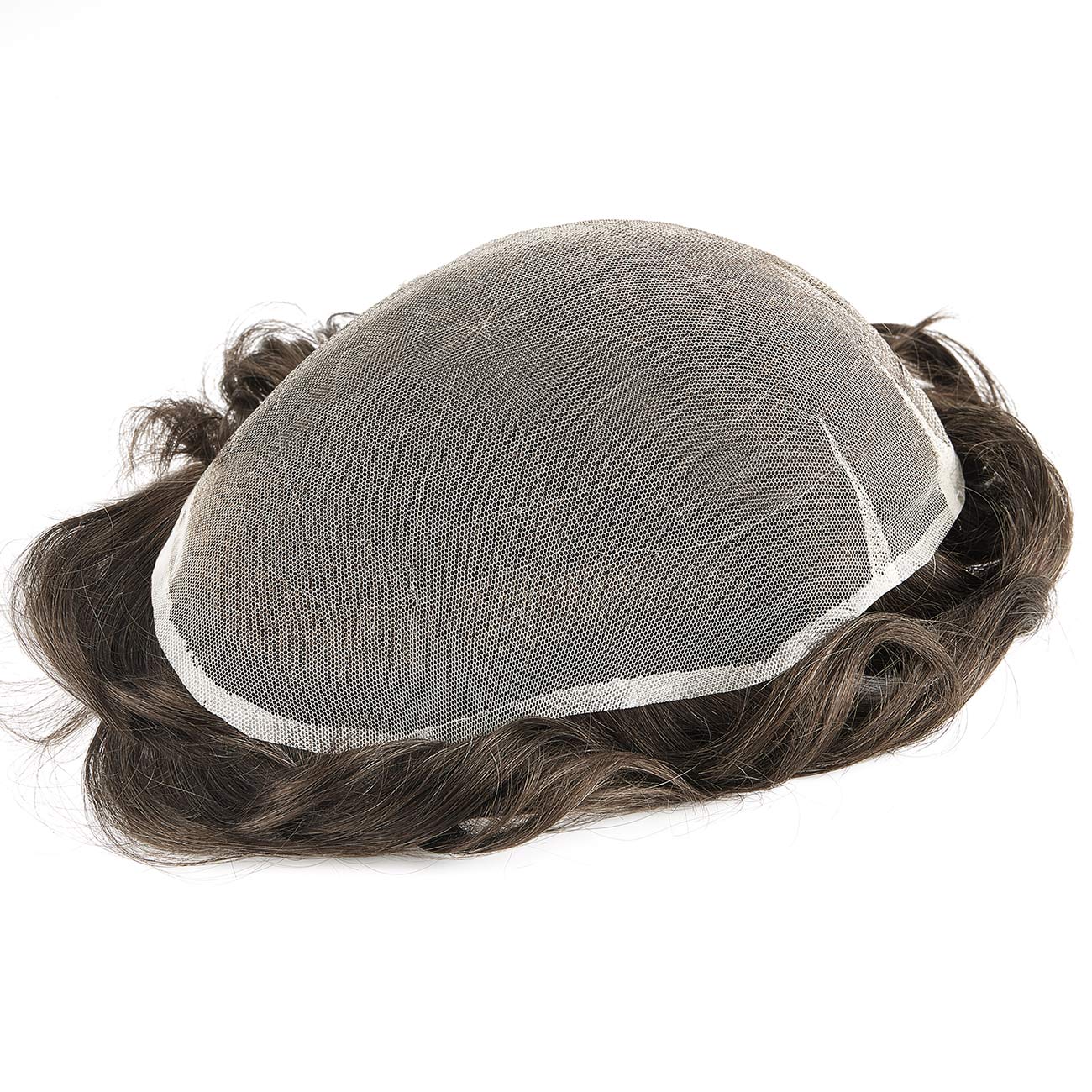 BH Swiss Lace Human Hair Breathable Hair Replacement System For Man - HairBro