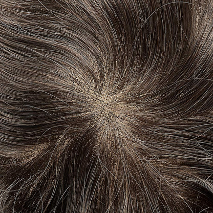 BH Swiss Lace Human Hair Breathable Hair Replacement System For Man - HairBro