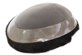 Duro Mono In Cetner With Poly Coating in perimeter Hair System For Men