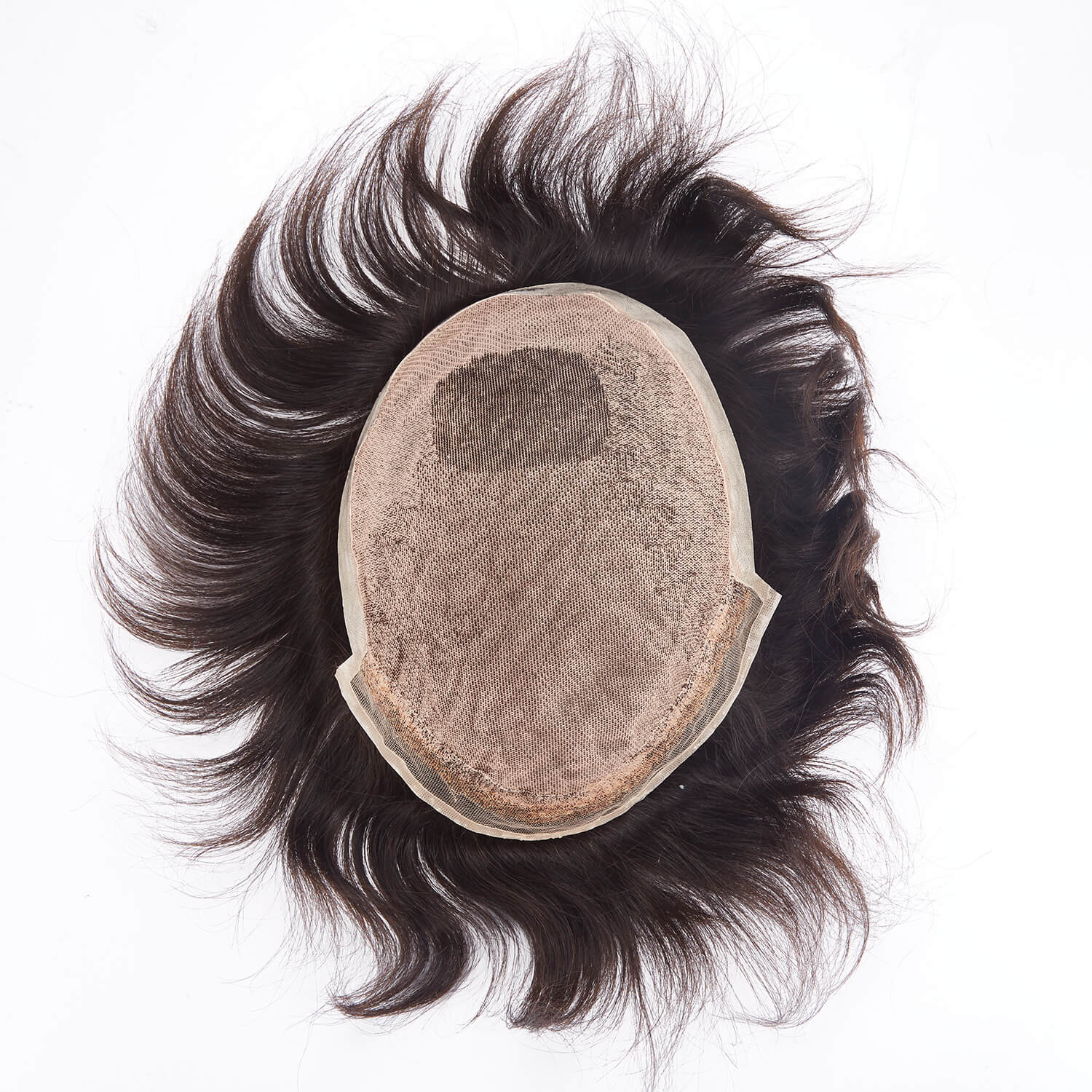 Injection Lace Top French Lace Front Poly Side and Back Hair Replacement System - HairBro