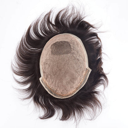Injection Lace Top French Lace Front Poly Side and Back Hair Replacement System - HairBro