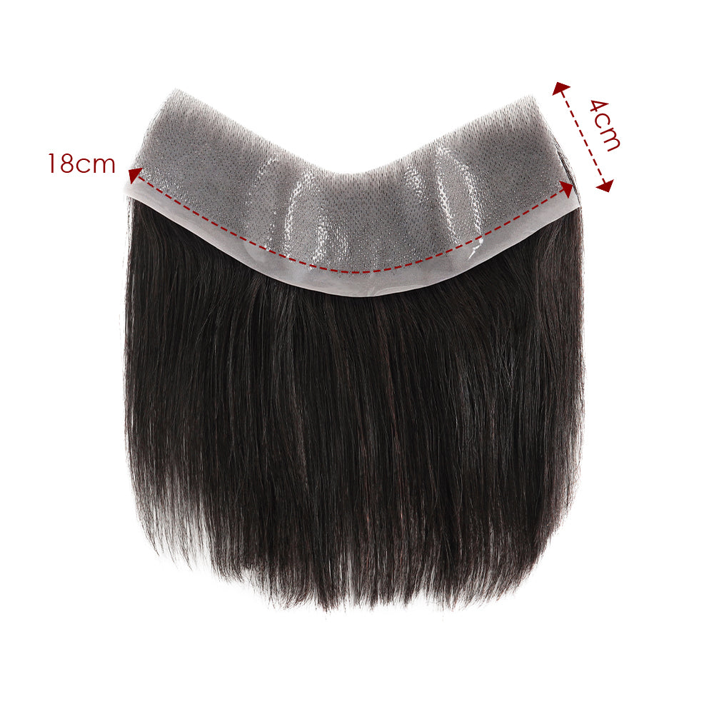 Men's Frontal Hairpieces Made with a Super Thin Skin Base