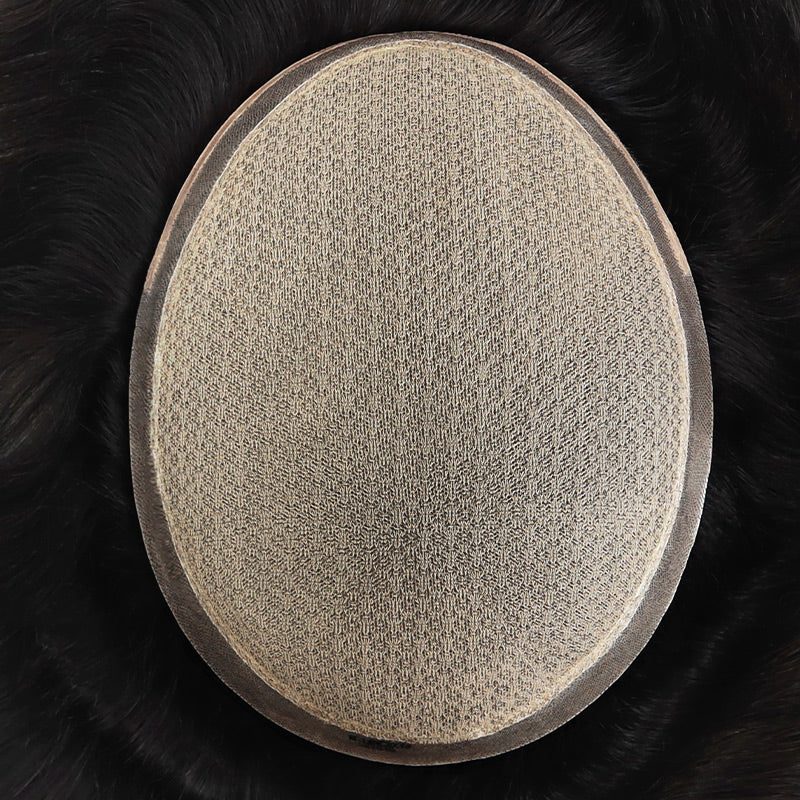 Small Size Injection Lace Hair System With Poly Side Hair Replacement For Men - HairBro