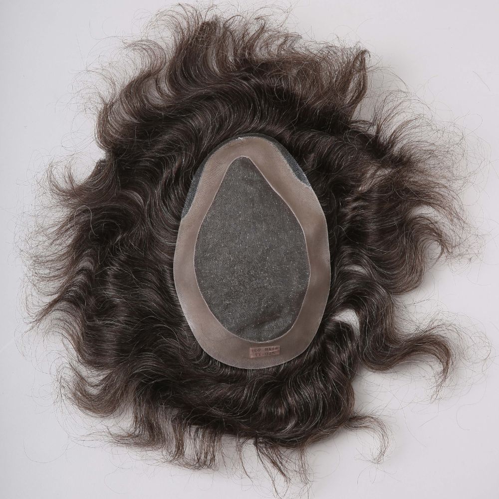 Super Fine Mono Center with Poly Perimeter Hair Replacement System - HairBro