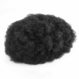 French Lace Base Afro Wave Stock Men Hair Replacement