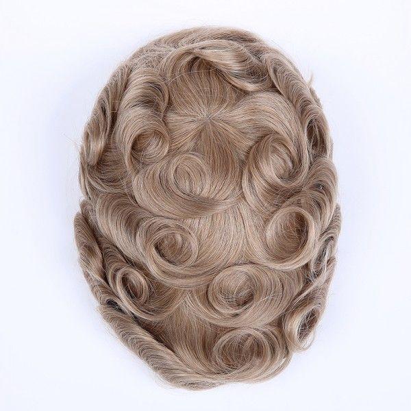 Load image into Gallery viewer, Full Swiss Lace Human Hair Breathable Stock Hair Pieces For Man