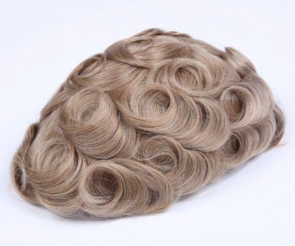 Load image into Gallery viewer, Full Swiss Lace Human Hair Breathable Stock Hair Pieces For Man