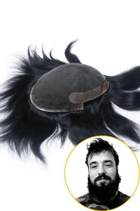 French Lace With Poly Side And Back Hair Toupee For Men