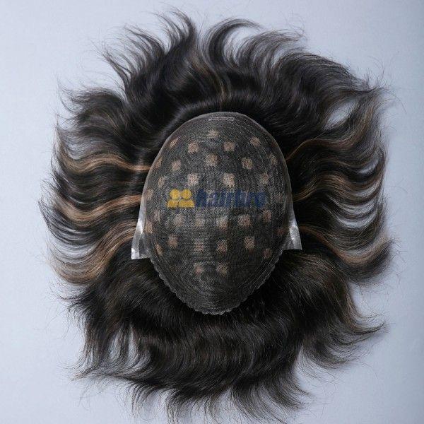 100% Human Hair Fine Welded Mono Base Hair Replacement System