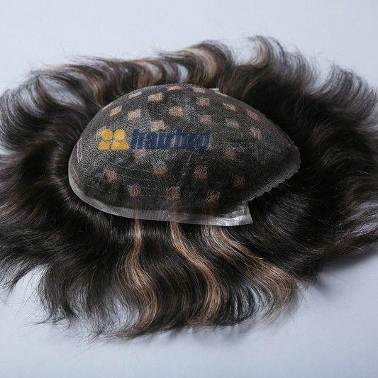 100% Human Hair Fine Welded Mono Base Hair Replacement System