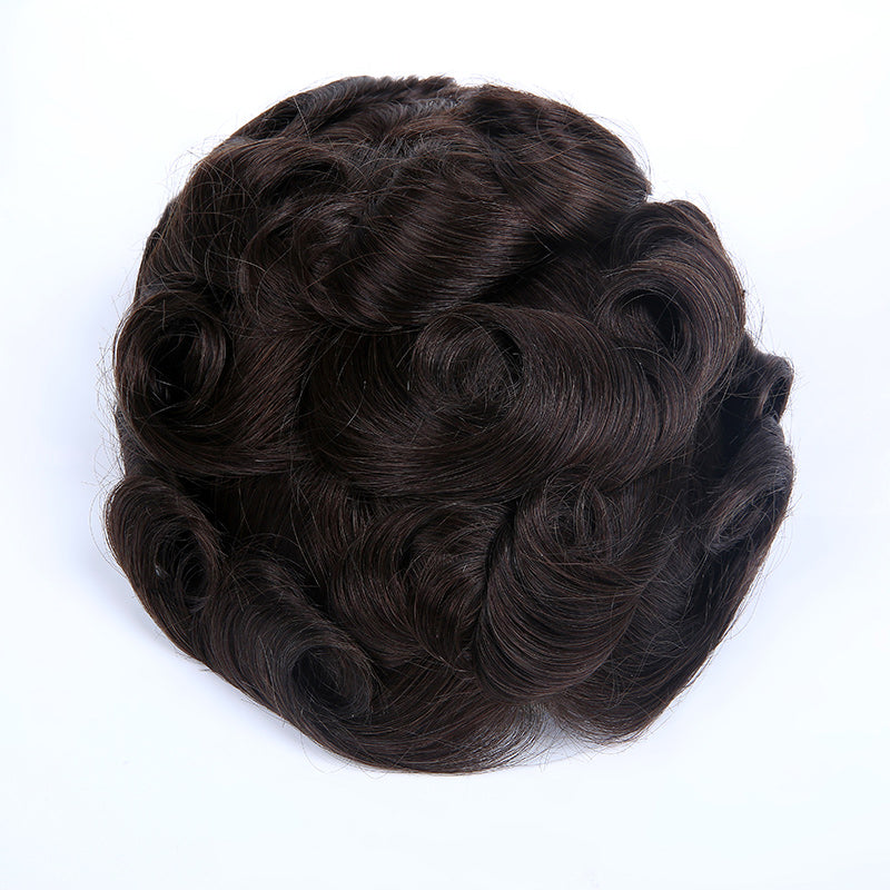0.12mm All Poly Skin In Medium Thickness Hairpieces for Men V-loop - HairBro