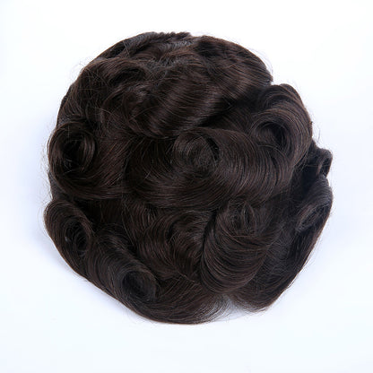 0.12mm All Poly Skin In Medium Thickness Hairpieces for Men V-loop - HairBro