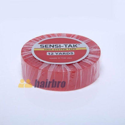 Red 12 Yard 3/4 Inch Double Side Lace Front Support Tape Roll For Hair Systems