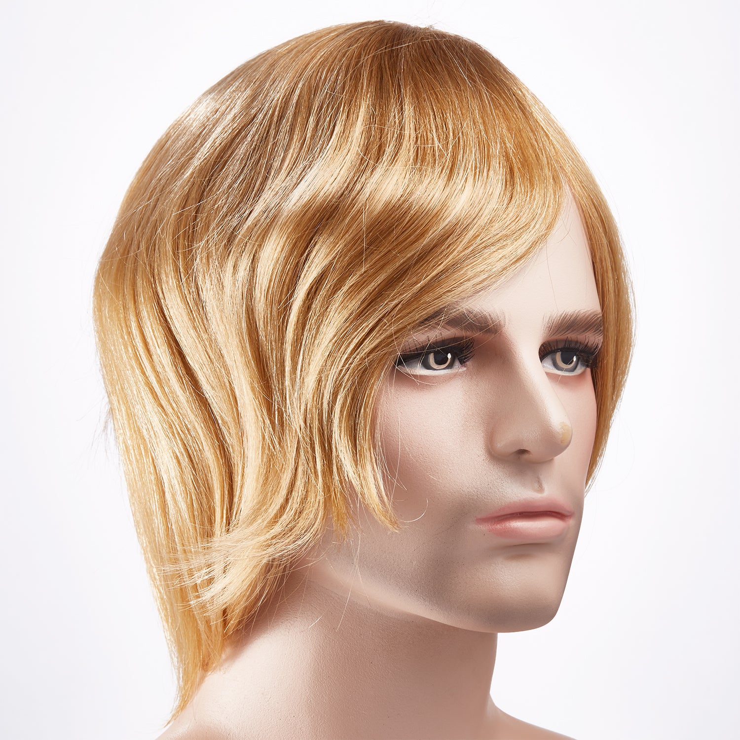 Load image into Gallery viewer, 0.06 Transparent Skin Poly Flat Injected Mens Stock Hair System Hair Length 8 Inches