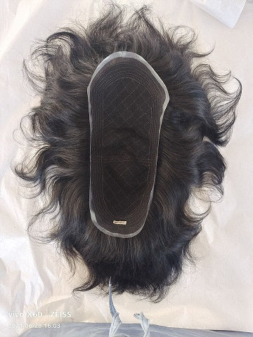 Load image into Gallery viewer, Full French Lace hairpieces for men 5.5*12.75