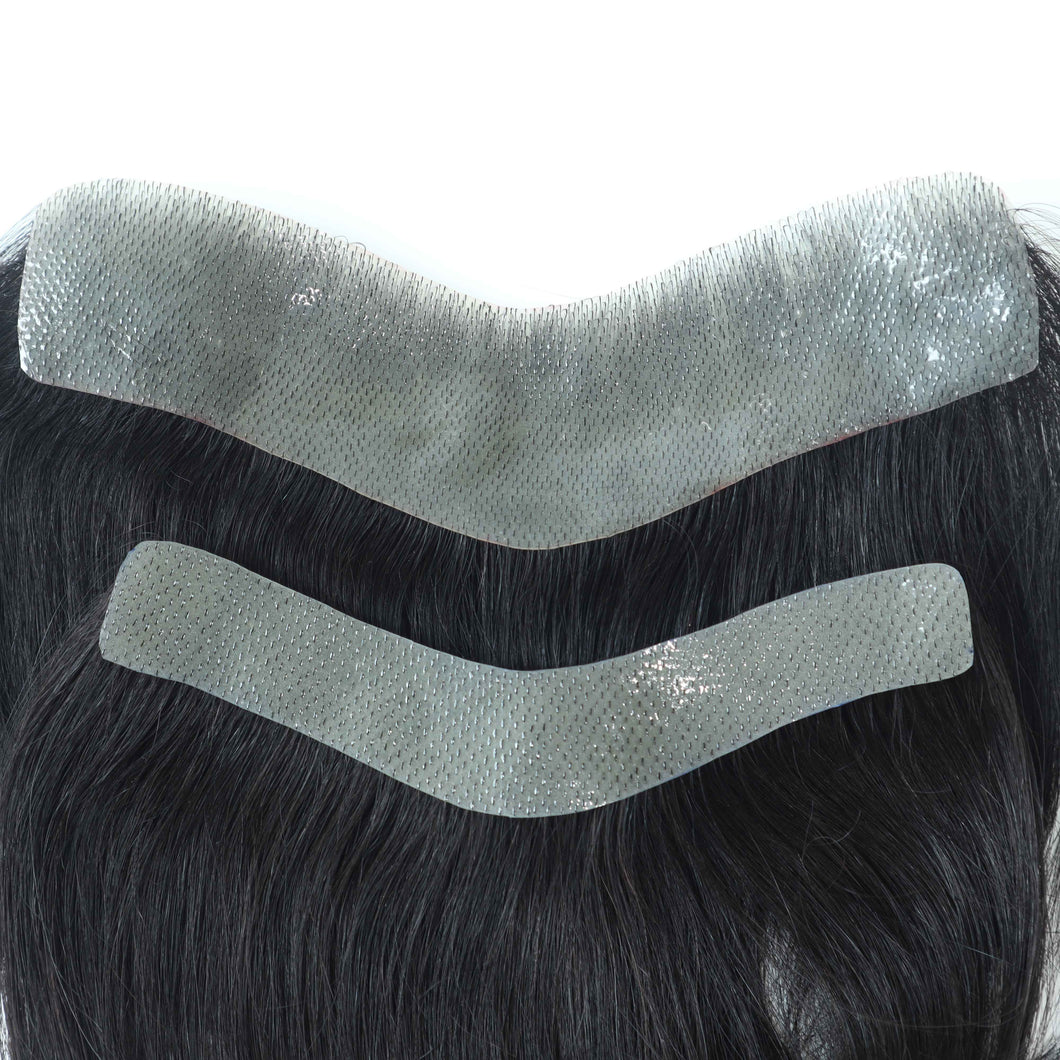 Men's Frontal Hairpieces Made with a Super Thin Skin Base