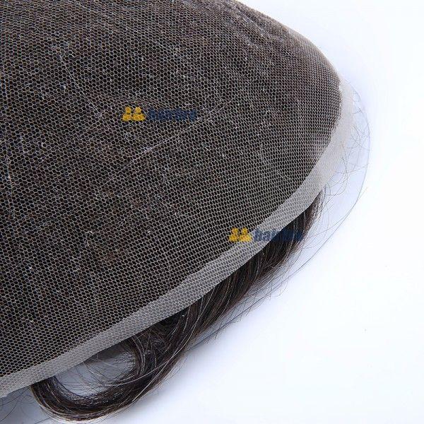 Load image into Gallery viewer, Stock French Lace Human Hair Breathable Hair Pieces For Man