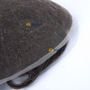 Stock French Lace Human Hair Breathable Hair Pieces For Man