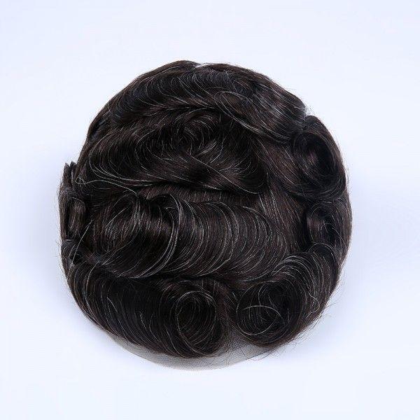 Load image into Gallery viewer, Stock French Lace Human Hair Breathable Hair Pieces For Man