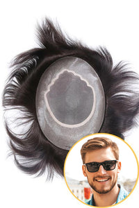 Fine Mono with Wide Poly Perimeter Hair Replacement System