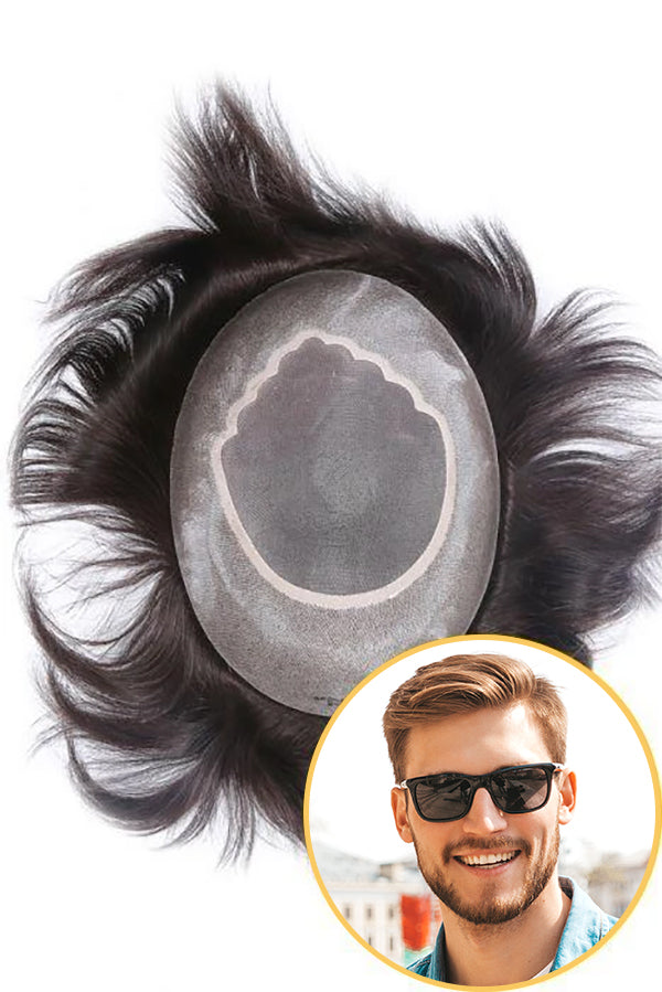 Fine Mono with Wide Poly Perimeter Hair Replacement System