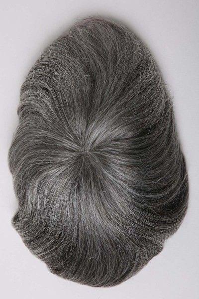 Fine Mono Center Poly Perimeter French Lace Front Hair Replacement System