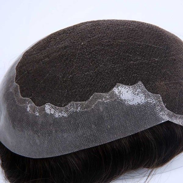 Load image into Gallery viewer, French Lace with Thin Skin Poly Back Hair Replacement System