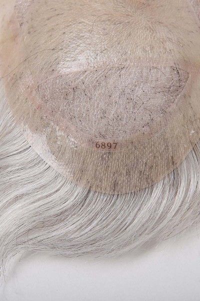 Super Fine Welded Mono Base With Clear Poly All Around Perimeter Hair System For Man