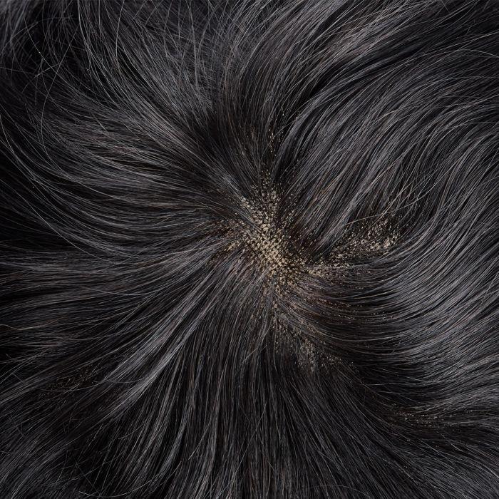 Load image into Gallery viewer, French Lace Center with Poly around Stock Hair Replacement System For Men