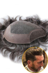 Mono Base Thin Poly Front Poly with Gauze Back and Side Hair Replacement System