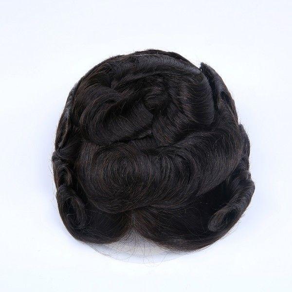 Load image into Gallery viewer, Natural and Durable Bleached French Lace Center and Front with Poly Perimeter Stock Hair System