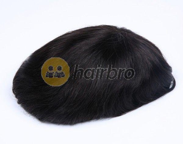 Load image into Gallery viewer, Natural Looking French Lace Front with Poly Back Stock Hair Replacement System
