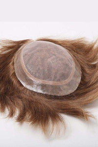 French Lace Center with Thin Poly All Around Hair Replacement System for Men