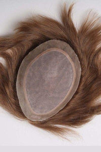 French Lace Center with Thin Poly All Around Hair Replacement System for Men
