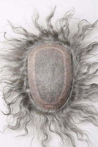 Silk Mono Center With Transparent Poly All Around Perimeter Hair Replacement System