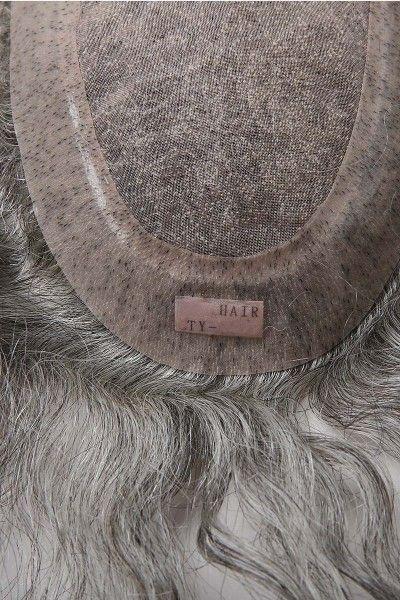 Silk Mono Center With Transparent Poly All Around Perimeter Hair Replacement System