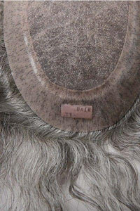 Silk Mono Center With Transparent Poly All Around Perimeter Hair Replacement System