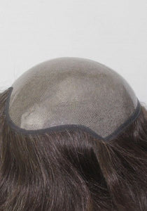 Thick 0.20mm Full Transparent Poly Hair Replacement System